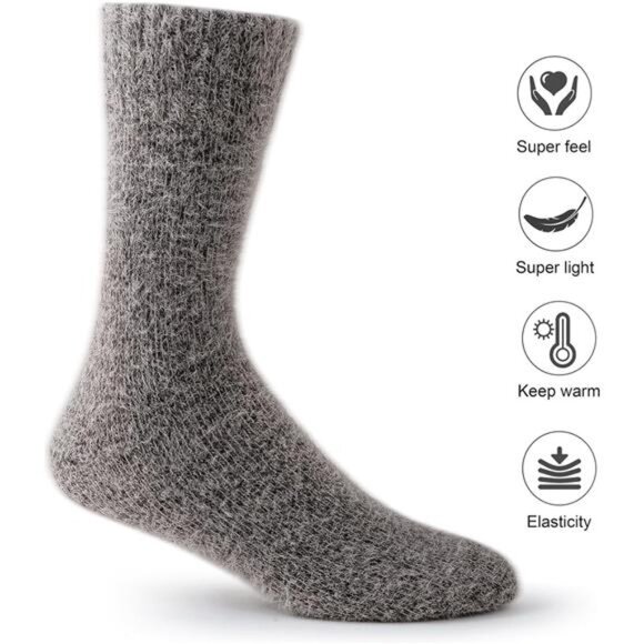 New 5 Pairs Fuzzy Soft Cozy Comfortable Socks for Women, Casual Sleep Comfy Sock - Picture 2 of 6